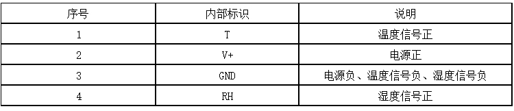 风管型温湿度变送器电源接线图1